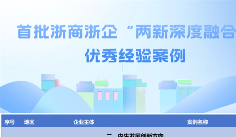 喜报 | 福达合金入选首批浙商浙企&ldquo;两新深度融合&rdquo;优秀经典案例